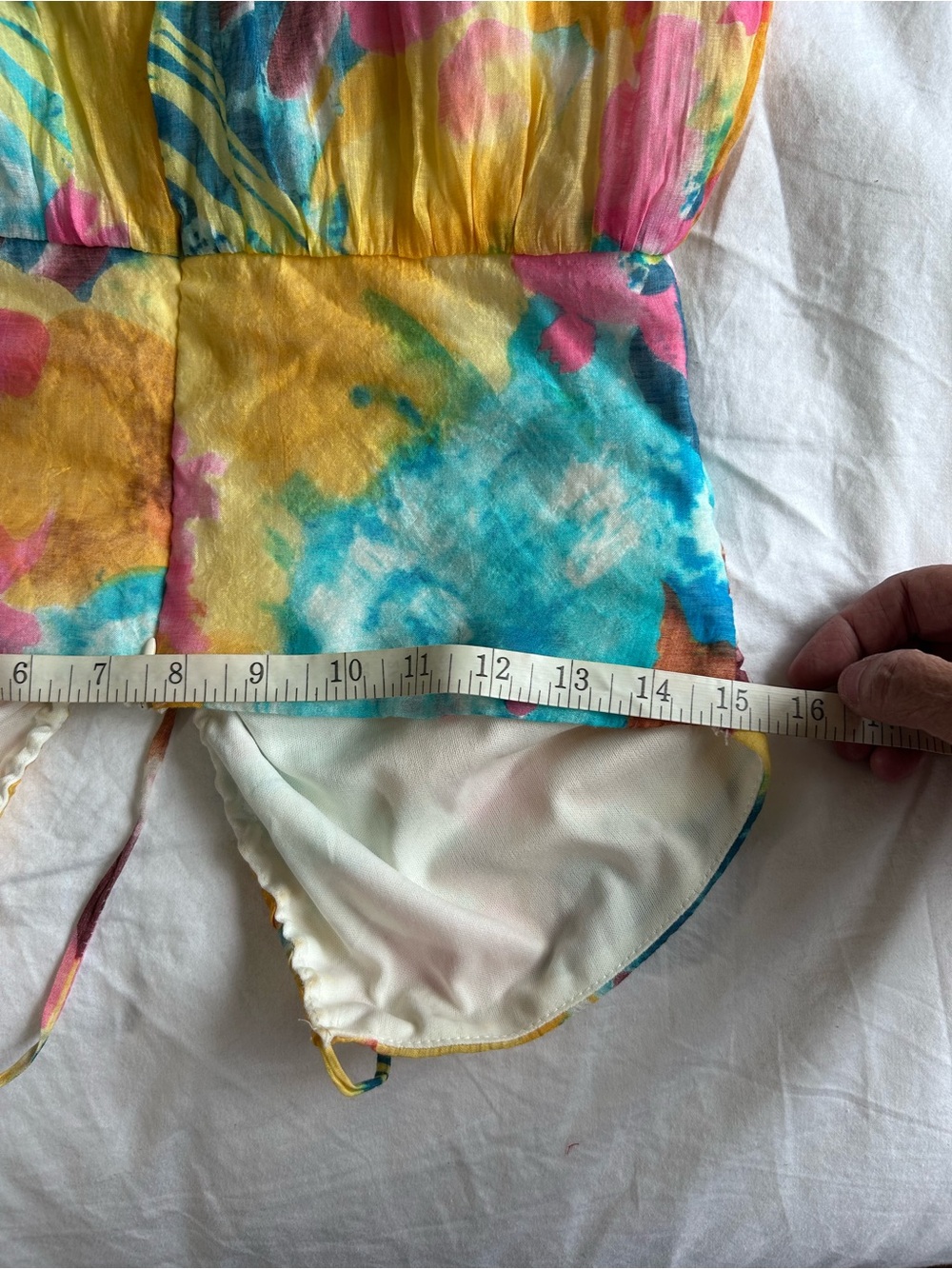 Lulus Floral Halter Maxi Dress Size M Multi-Color Cut-Out Backless Boho Summer - Picture 6 of 7